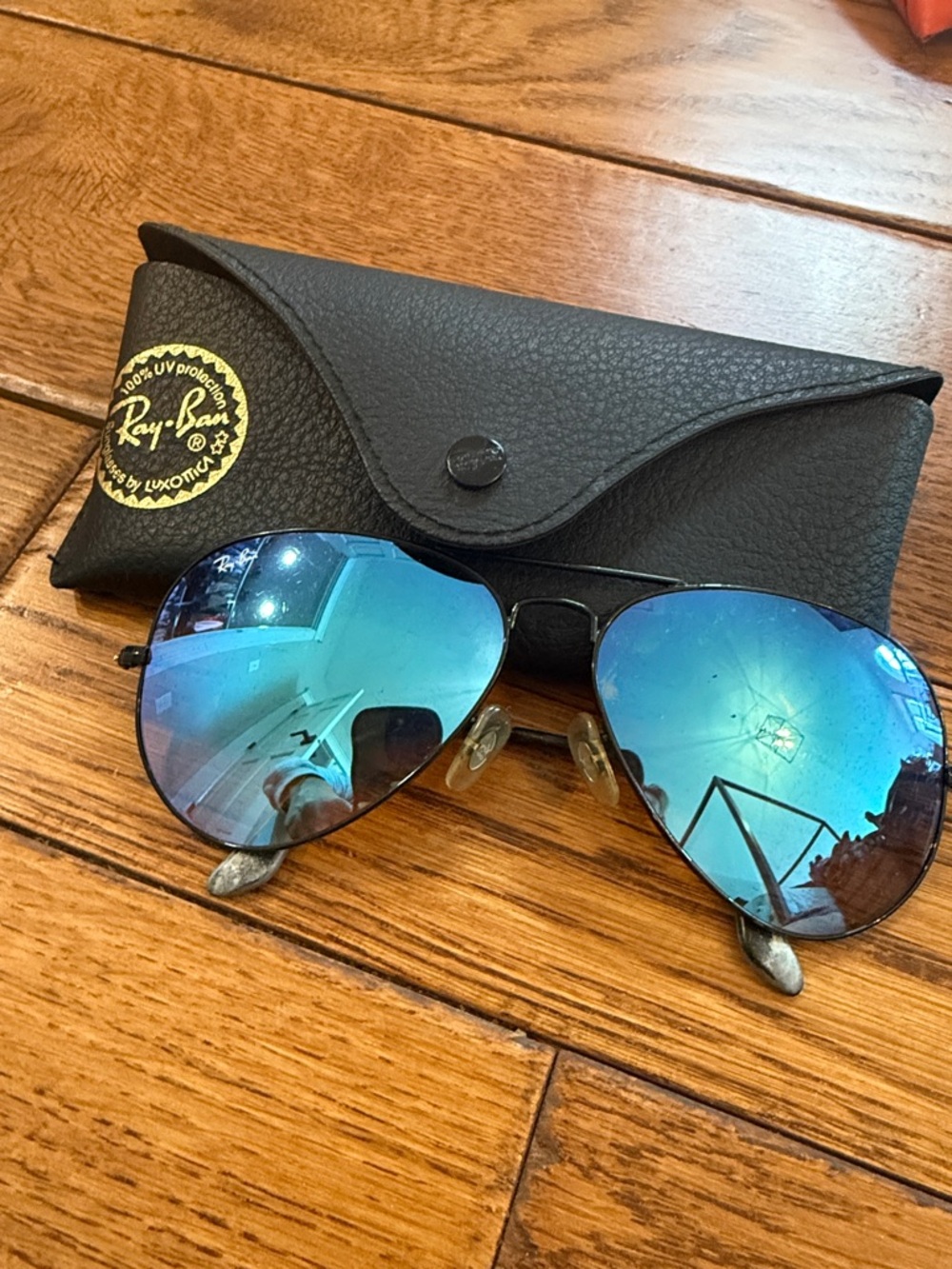 Ray-Ban Aviator sunglasses  in Blue Mirror